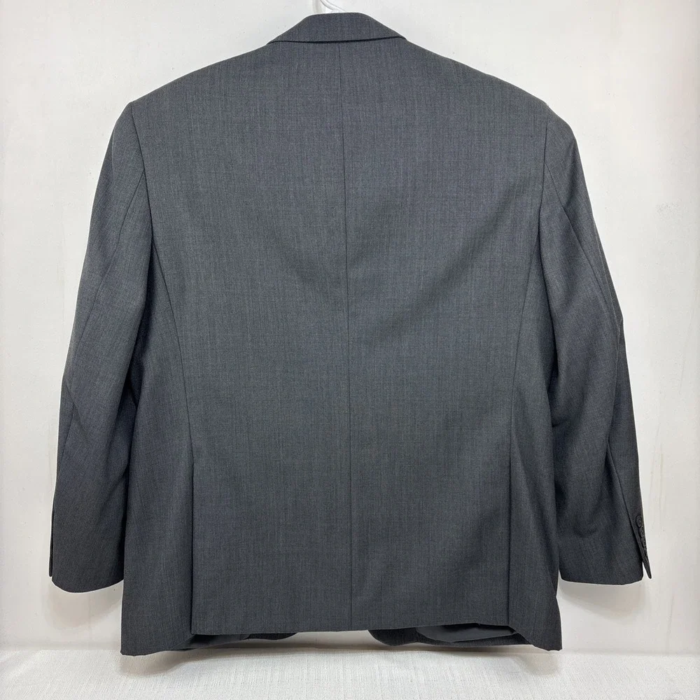 Pronto Uomo Men's Grey Blazer‎ Suit Jacket Size 48L Two Button EUC